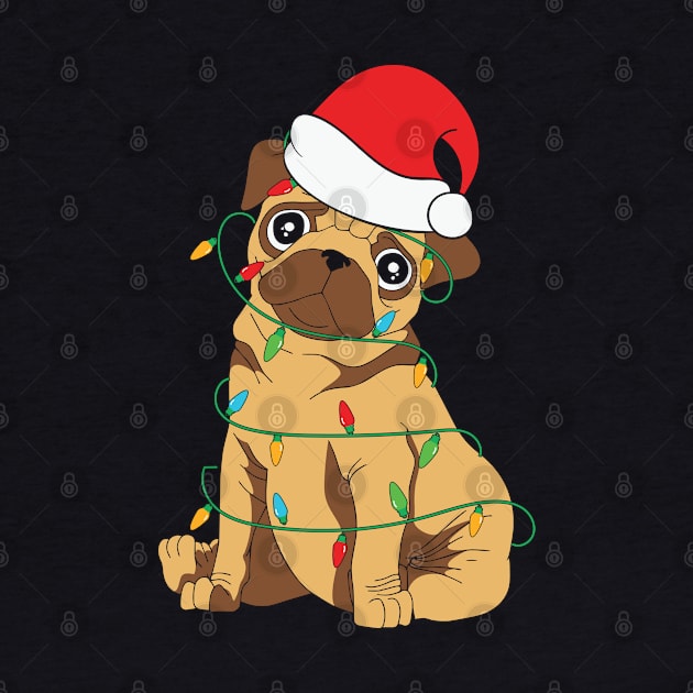 Cute Pug Christmas Tree by BadDesignCo